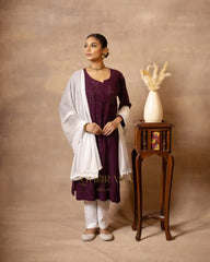 Rayon Chikankari Kurta with Mukaish work