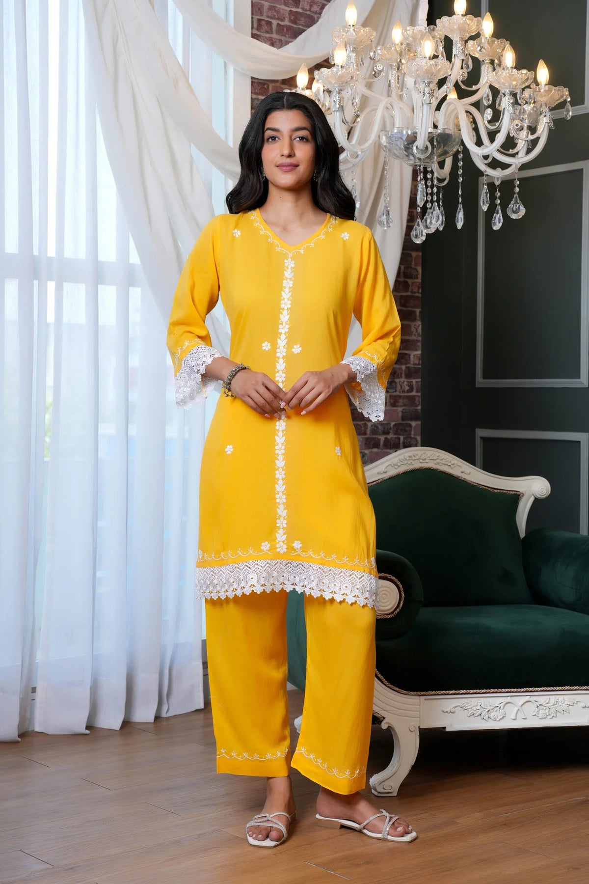 Sahiba Modal Chikankari Coord Set