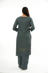 Rayon Chikankari with Mukaish work 2 PC set with Palazzo