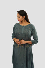 Rayon Chikankari with Mukaish work 2 PC set with Palazzo