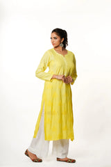 Ruhi Chikankari Muslin Kurta