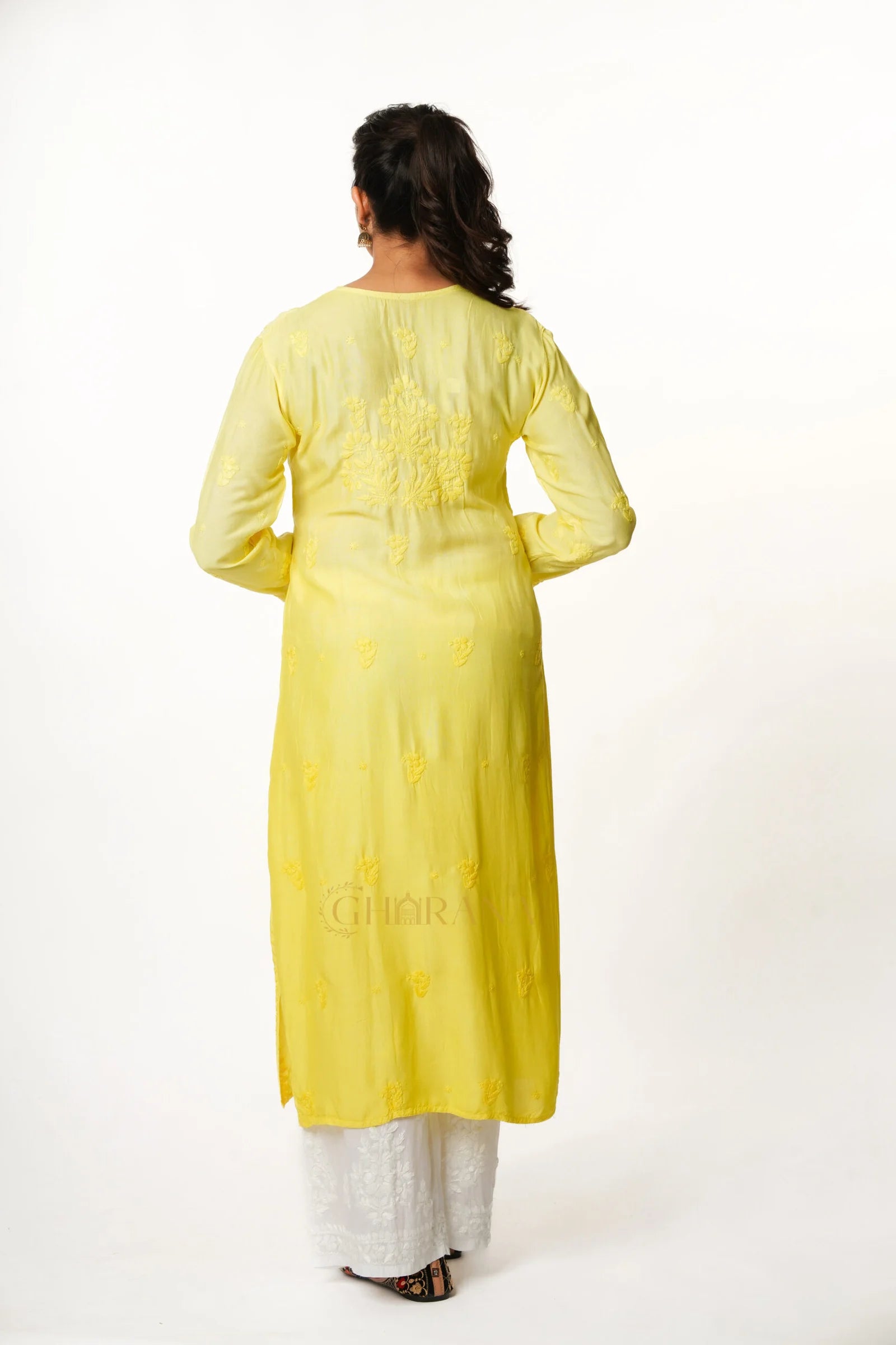 Ruhi Chikankari Muslin Kurta