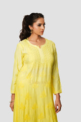 Ruhi Chikankari Muslin Kurta