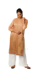 Ruhi Chikankari Chanderi Kurta