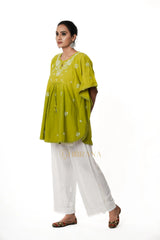 Cotton Chikankari Kaftan