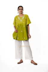 Cotton Chikankari Kaftan
