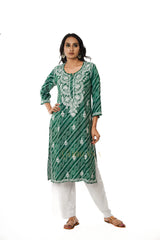 Chandni Chikankari Rayon Printed Kurta