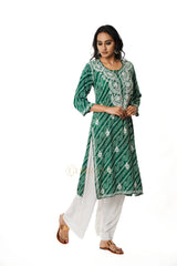 Chandni Chikankari Rayon Printed Kurta