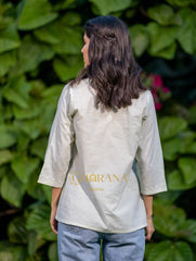 Sahiba Pure Cotton Lightest Green Chikankari Short Top