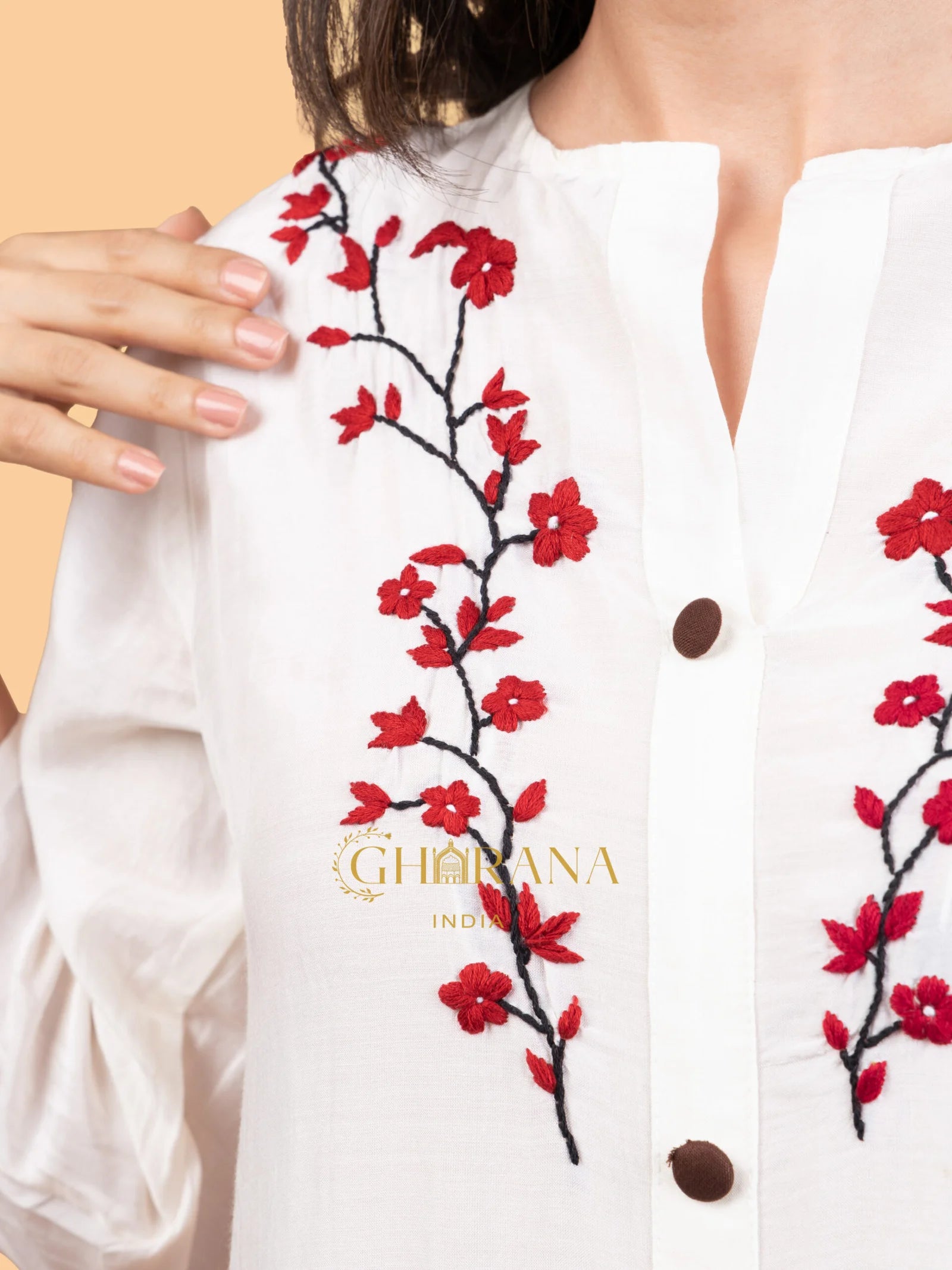 Sahiba Pure Muslin Chikankari Top