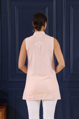 Heer Modal Baby Pink chikankari Top