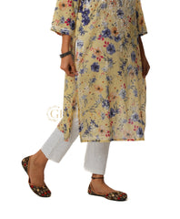 Chikankari Cotton Stretchable Pant
