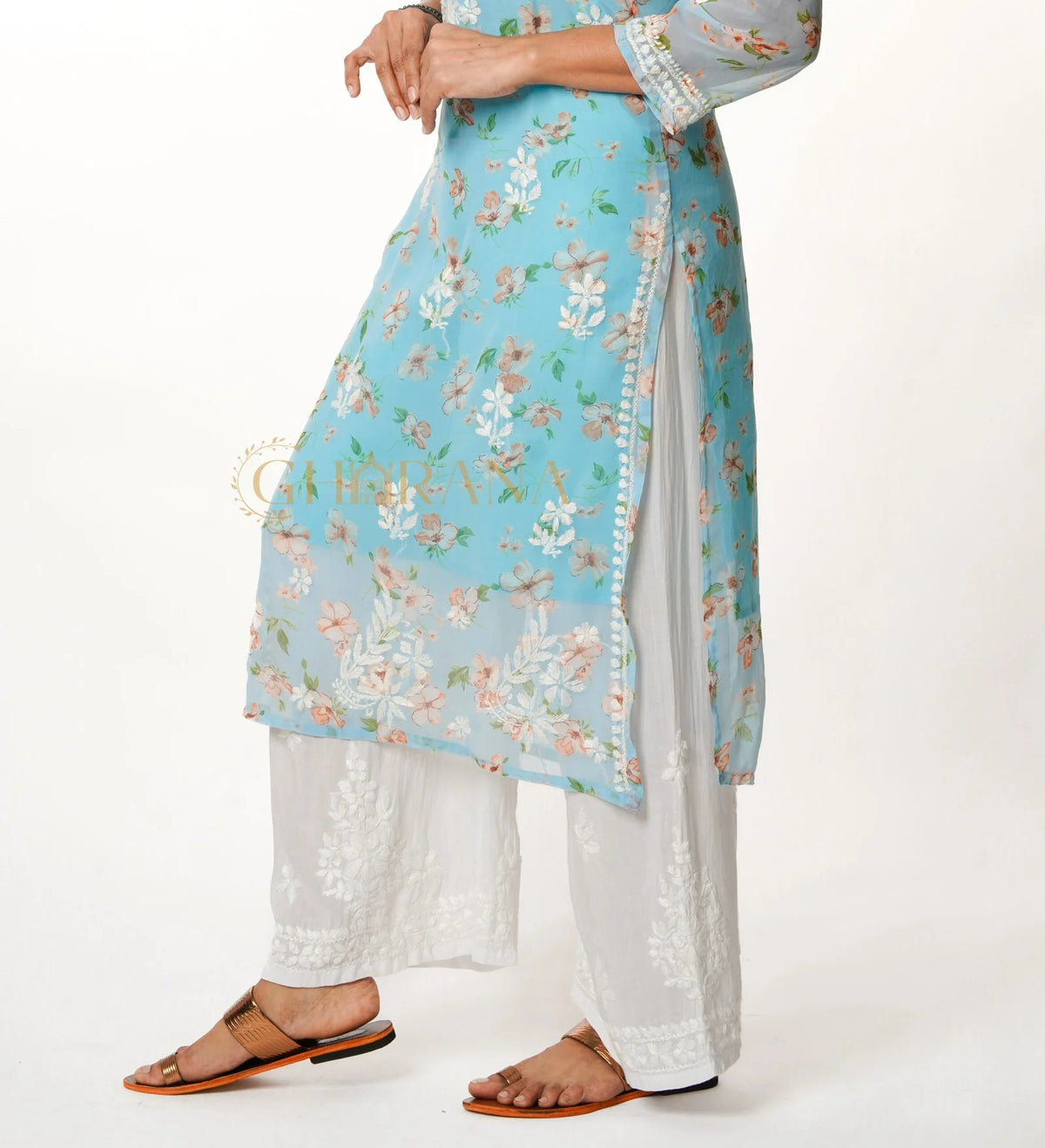 Chikankari Palazzo